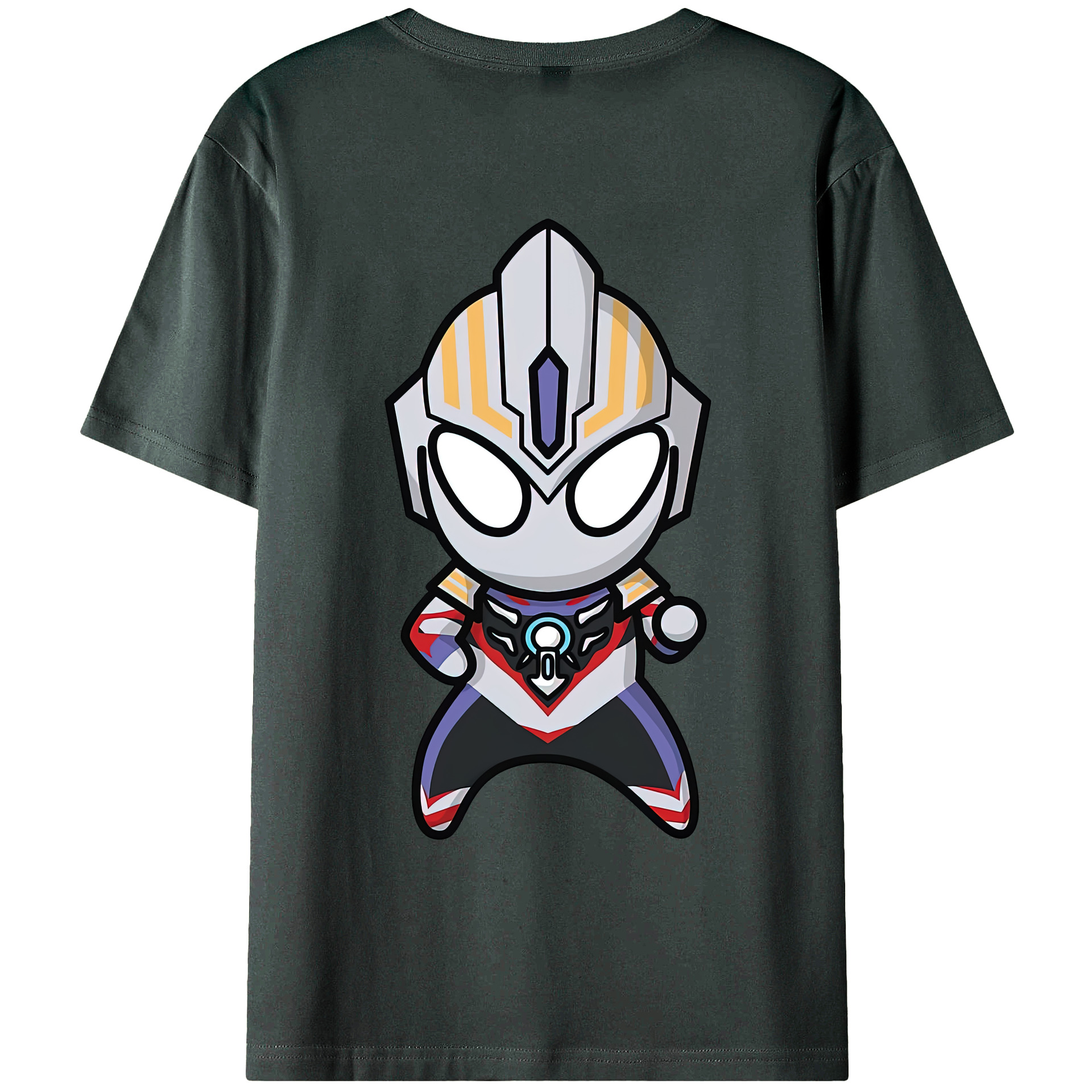 （画像用） ウルトラマン Ultraman 綿100％ メンズ半袖Tシャツ（バックプリント） 通気性